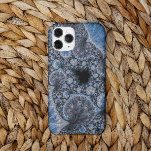 Abstrakt Blue- och Black Intricate Fractal