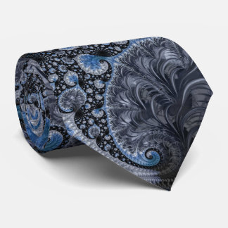Abstrakt Blue- och Black Intricate Fractal Slips