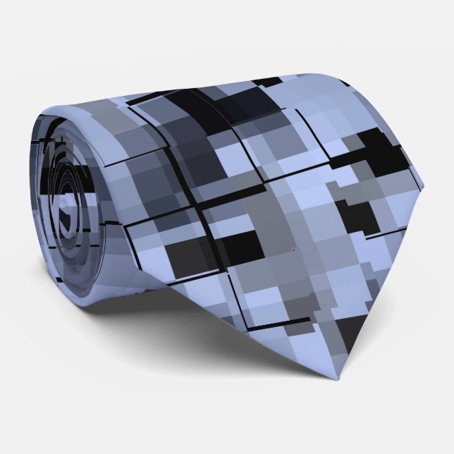 Abstrakt Blue och Black Slips (Rullad)