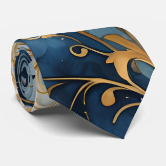 Abstrakt Blue och Golden Slips