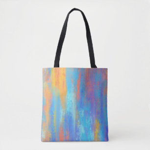 Abstrakt Blue och Orange Tygkasse