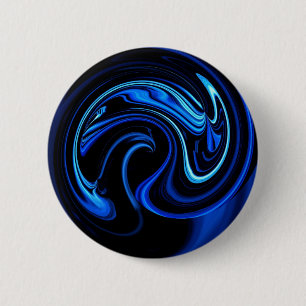 Abstrakt Blue Peacock Knapp
