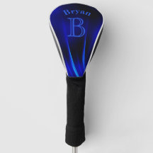 Abstrakt Blue Personlig Golf Head Cover