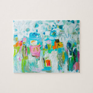Abstrakt Blue Pussel