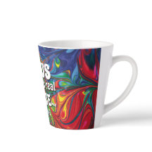 Abstrakt Blue Red Grönt JESUS GE REAL Peace