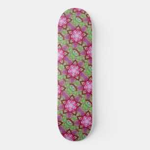 ABSTRAKT BLUE ROSA LILA STARS MINI SKATEBOARD BRÄDA 18,7 CM
