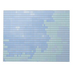 Abstrakt Blue Square Mönster Anteckningsblock