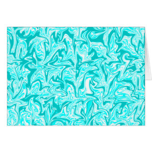 Abstrakt Blue Swirl Hälsningskort