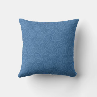 Abstrakt Blue Swirls Mönster Kudde