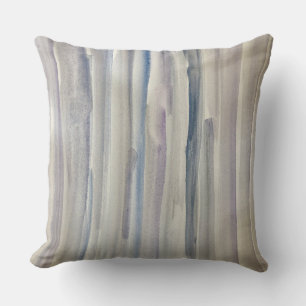 Abstrakt Blue Vatten Rand Beach Dekorativ kudde