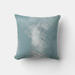 Abstrakt Blue White Mönster Kudde