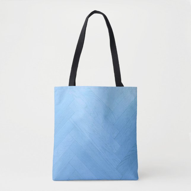 Abstrakt Blue Wood Golv Board | Tote Bag Tygkasse (Framsida)