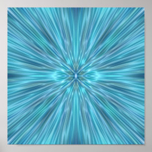 Abstrakt Blues Poster