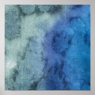 Abstrakt Blues Poster
