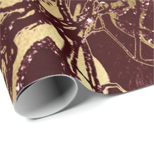 Abstrakt Body Nature Cells Candy Burgundy Maroon Presentpapper