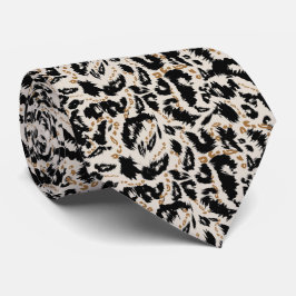 Abstrakt bohemisk afrikansk leopardmönster  slips