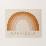 Abstrakt Boho 70-talets Terracotta Personlig Pussel<br><div class="desc">Abstrakt Boho 70s Rainbow Terracotta Personlig Puzzle</div>