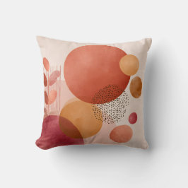 Abstrakt Boho Circles /Warm Terracotta Kudde
