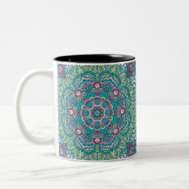 ABSTRAKT BOHO FESTIVE MANDALA MÖNSTER MUGG