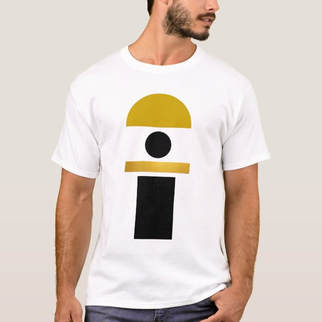 Abstrakt Boho formar modern T Shirt (Framsida)