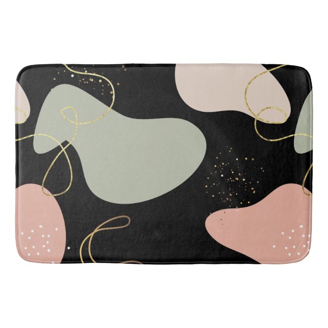 Abstrakt Boho Geometric Shapes Mönster Badrumsmatta (Framsidan)