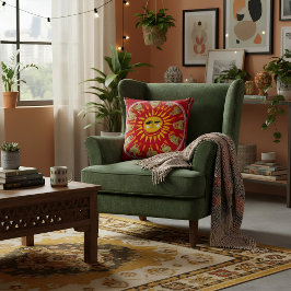 Abstrakt Boho geometrisk mönster för henne Kudde