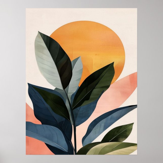 Abstrakt Boho Modern Clip Art Printable Bundle - Poster (Framsidan)