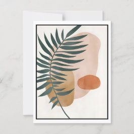 Abstrakt Boho och Modern Clip Art Printable 2026 Vykort