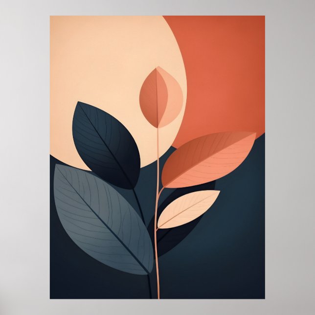 Abstrakt Boho och Modern Clip Art Printable Poster (Framsidan)