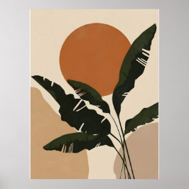 Abstrakt Boho och Modern Clip Art Printable Poster