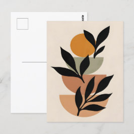 Abstrakt Boho och Modern Clip Art Printable Vykort