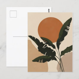 Abstrakt Boho och Modern Clip Art Printable Vykort