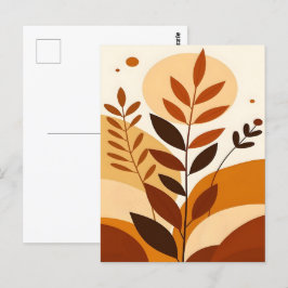 Abstrakt Boho och Modern Clip Art Printable Vykort