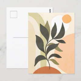 Abstrakt Boho och Modern Clip Art Printable Vykort