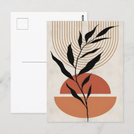Abstrakt Boho och Modern Clip Art Printable Vykort