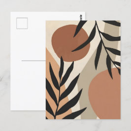 Abstrakt Boho och Modern Clip Art Printable Vykort