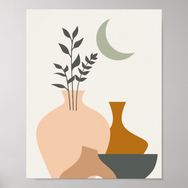 Abstrakt Boho Poster (Framsidan)