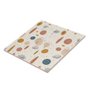 Abstrakt Boho Retro Modern Collection Kakelplatta