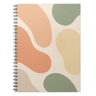 Abstrakt Boho Shapes Notebook Anteckningsbok
