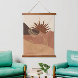 Abstrakt Boho Terracotta Bisque Sol berg
