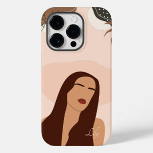 Abstrakt Boho Woman Illustration , Boho Chic Fodra