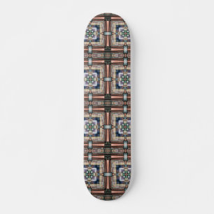 Abstrakt Bokar Collage Mini Skateboard Bräda 18,5 Cm