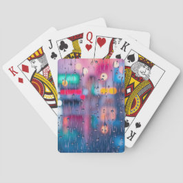 Abstrakt Bokeh Rain Casinokort