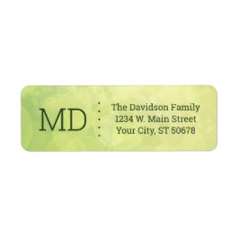 Abstrakt Bokeh Stil Returadress Etikett