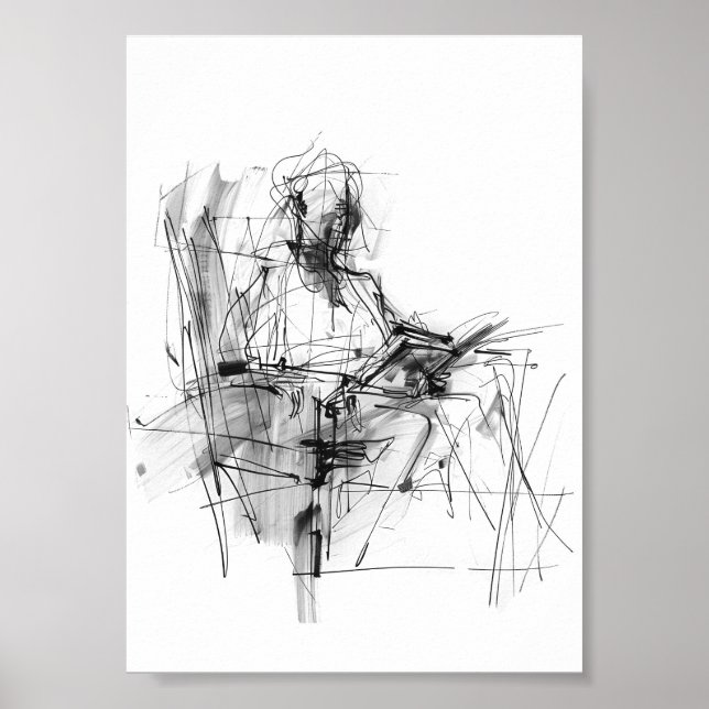 Abstrakt bokläsare poster (Framsidan)
