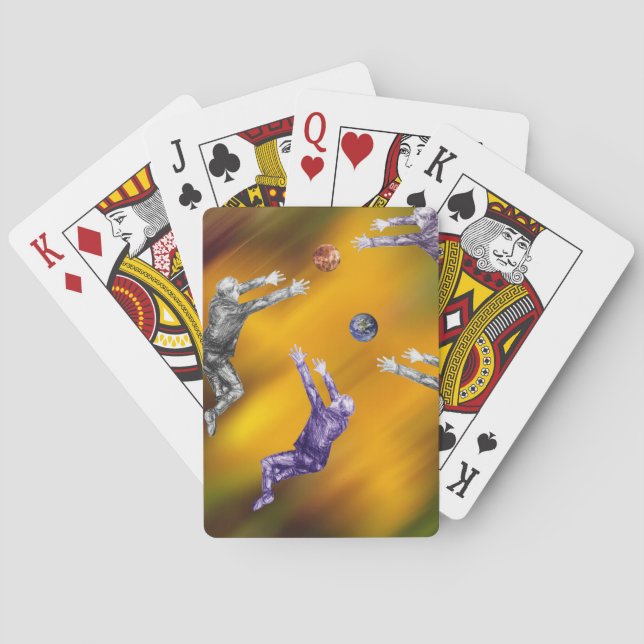 Abstrakt boll-matchningskort casinokort (Baksidan)