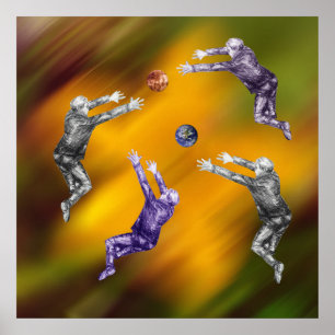 Abstrakt boll Poster