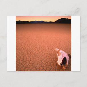 Abstrakt Bone Dry Death Valley Vykort