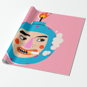 Abstrakt boom ansikte presentpapper