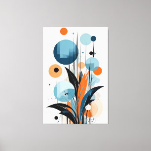 Abstrakt Botanical Harmony Canvastryck